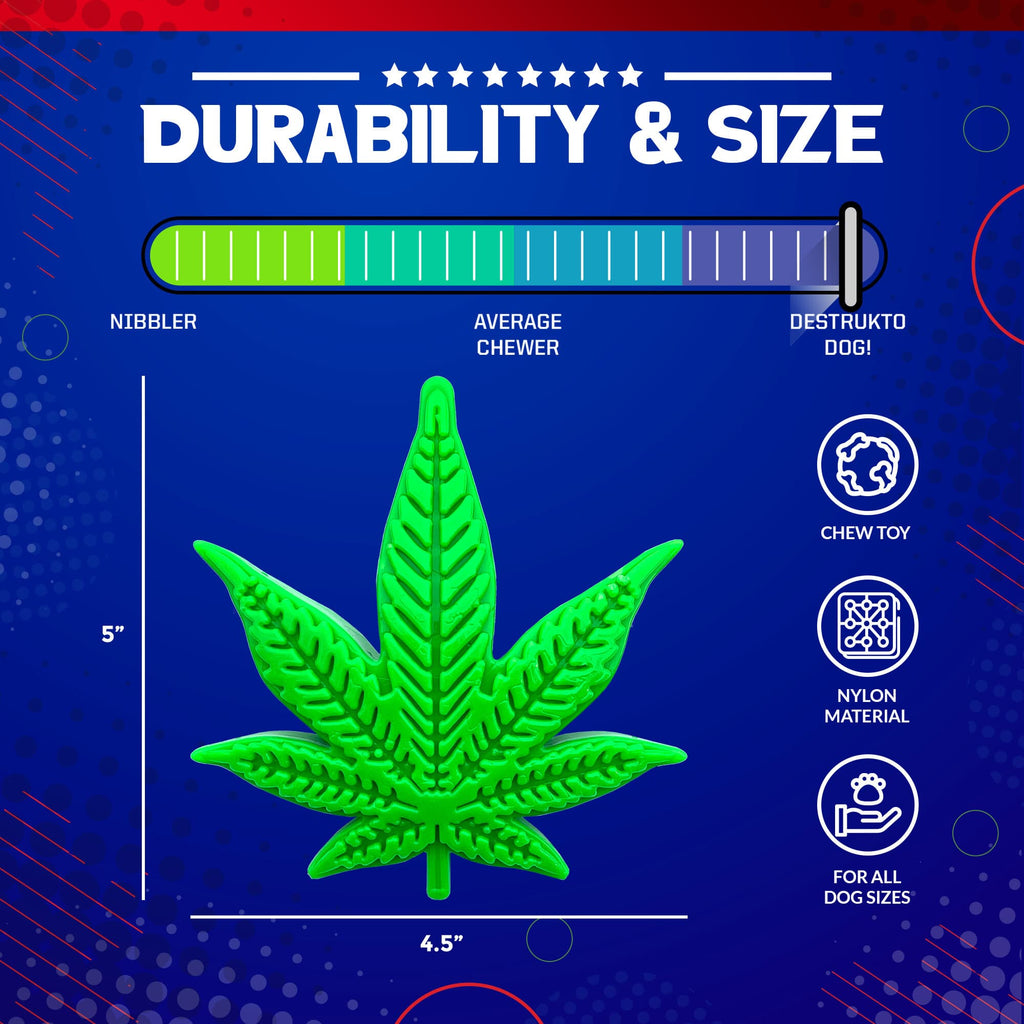 Colorado Maple Leaf Nylon Dog Chew Toy for Aggressive Chewers | USA Made