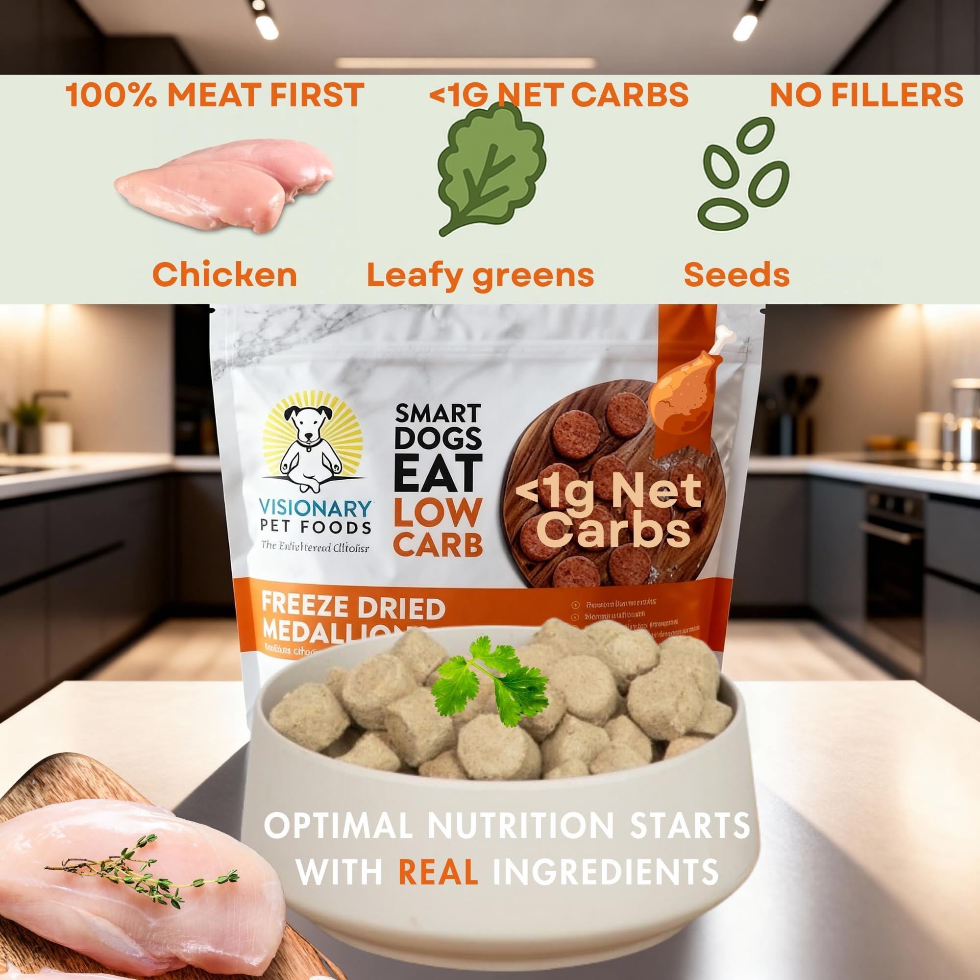 Freeze Dried Food|  - Chicken Recipe | 25oz Bag
